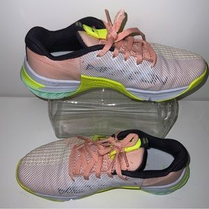 Women's Athletic Shoes in Pink and Green